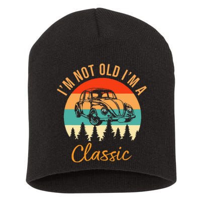 IM Not Old IM Classic Car Retro Short Acrylic Beanie