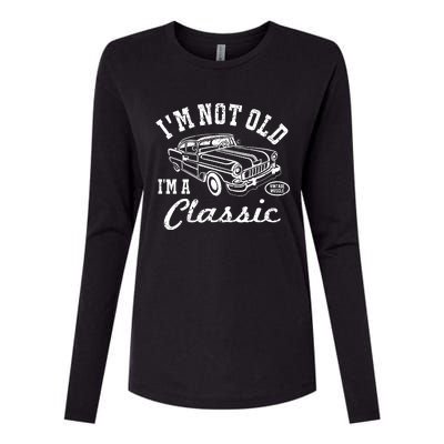 I'm Not Old I'm Classic Funny Graphic Car-s & Wo Womens Cotton Relaxed Long Sleeve T-Shirt