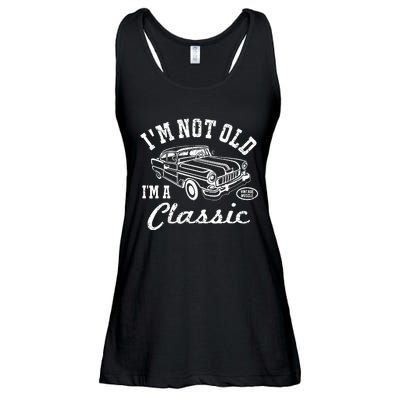 I'm Not Old I'm Classic Funny Graphic Car-s & Wo Ladies Essential Flowy Tank