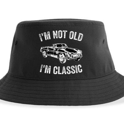 I'm not old I'm classic Vintage Classic car lover Sustainable Bucket Hat