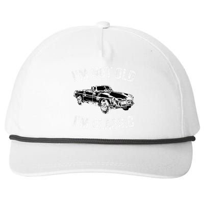 I'm not old I'm classic Vintage Classic car lover Snapback Five-Panel Rope Hat