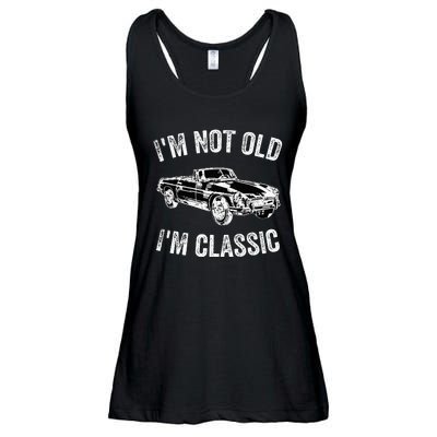 I'm not old I'm classic Vintage Classic car lover Ladies Essential Flowy Tank