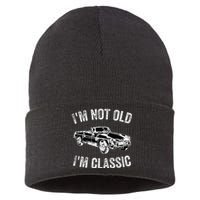 I'm not old I'm classic Vintage Classic car lover Sustainable Knit Beanie