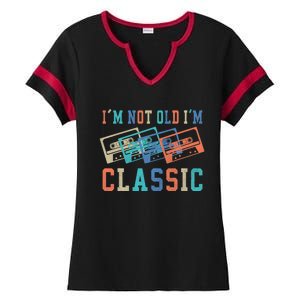 I'm Not Old Im Classic Grandpa Dad Birthday Gifts Rock Music Ladies Halftime Notch Neck Tee