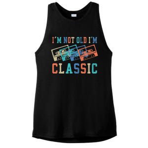 I'm Not Old Im Classic Grandpa Dad Birthday Gifts Rock Music Ladies PosiCharge Tri-Blend Wicking Tank