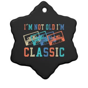 I'm Not Old Im Classic Grandpa Dad Birthday Gifts Rock Music Ceramic Star Ornament