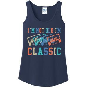 I'm Not Old Im Classic Grandpa Dad Birthday Gifts Rock Music Ladies Essential Tank