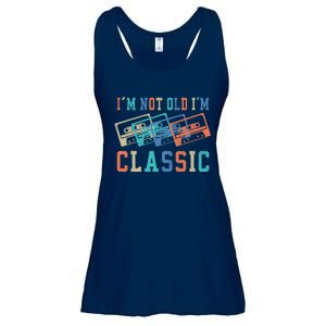 I'm Not Old Im Classic Grandpa Dad Birthday Gifts Rock Music Ladies Essential Flowy Tank