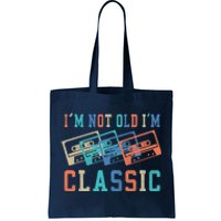 I'm Not Old Im Classic Grandpa Dad Birthday Gifts Rock Music Tote Bag