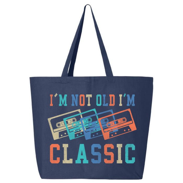 I'm Not Old Im Classic Grandpa Dad Birthday Gifts Rock Music 25L Jumbo Tote