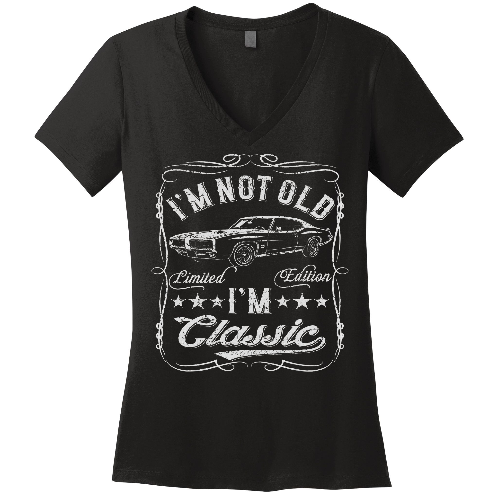 I'm Not Old I'm Classic Funny Car Vintage & Cars Women's V-Neck T-Shirt