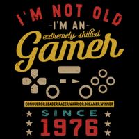 IM Not Old IM A Skilled Gamer 1976 Videogame Gaming Funny Gift Cooling Performance Crew T-Shirt