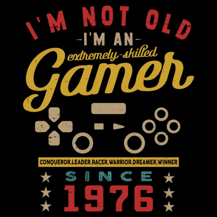 IM Not Old IM A Skilled Gamer 1976 Videogame Gaming Funny Gift Cooling Performance Crew T-Shirt