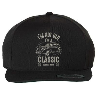 I'm Not Old I'm Classic Funny Car Quote Retro Vintage Car Wool Snapback Cap