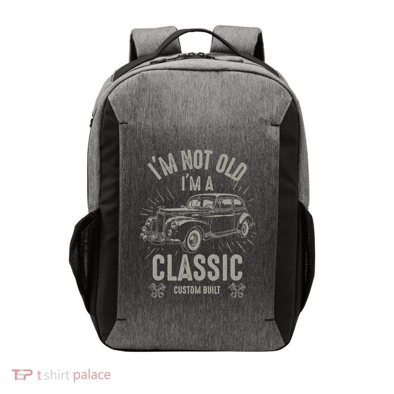 I'm Not Old I'm Classic Funny Car Quote Retro Vintage Car Vector Backpack