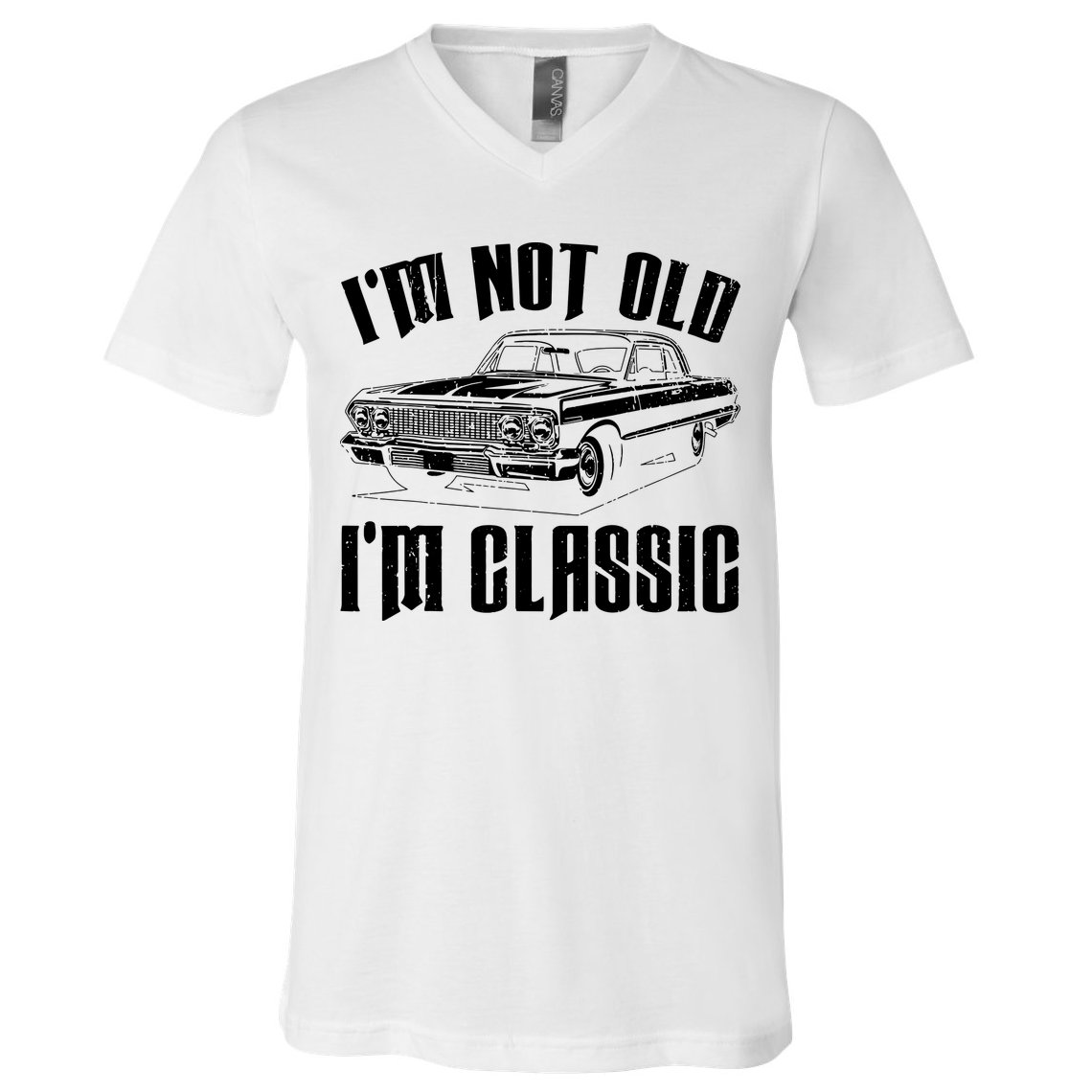 I'm Not Old I'm Classic Funny Car Quote Retro Vintage Car V-Neck T-Shirt