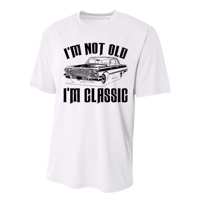 I'm Not Old I'm Classic Funny Car Quote Retro Vintage Car Performance Sprint T-Shirt