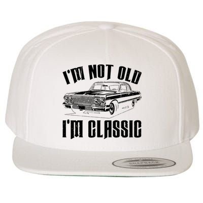 I'm Not Old I'm Classic Funny Car Quote Retro Vintage Car Wool Snapback Cap