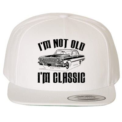 I'm Not Old I'm Classic Funny Car Quote Retro Vintage Car Wool Snapback Cap