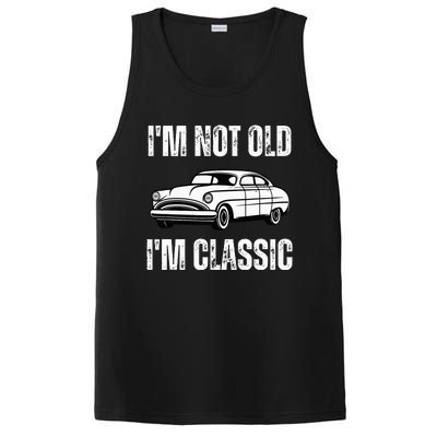 I'm Not Old I'm Classic Funny Grandpa Car Birthday PosiCharge Competitor Tank