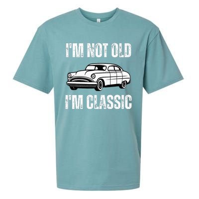 I'm Not Old I'm Classic Funny Grandpa Car Birthday Sueded Cloud Jersey T-Shirt