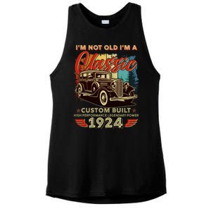 100th Birthday Im Not Old Im A Classic 1924 Custom Built Ladies PosiCharge Tri-Blend Wicking Tank