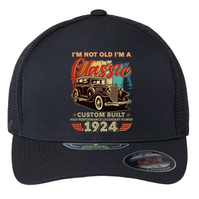 100th Birthday Im Not Old Im A Classic 1924 Custom Built Flexfit Unipanel Trucker Cap