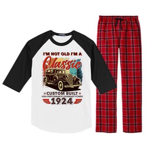 100th Birthday Im Not Old Im A Classic 1924 Custom Built Raglan Sleeve Pajama Set