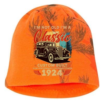 100th Birthday Im Not Old Im A Classic 1924 Custom Built Kati - Camo Knit Beanie