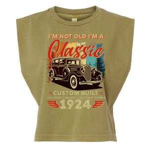 100th Birthday Im Not Old Im A Classic 1924 Custom Built Garment-Dyed Women's Muscle Tee