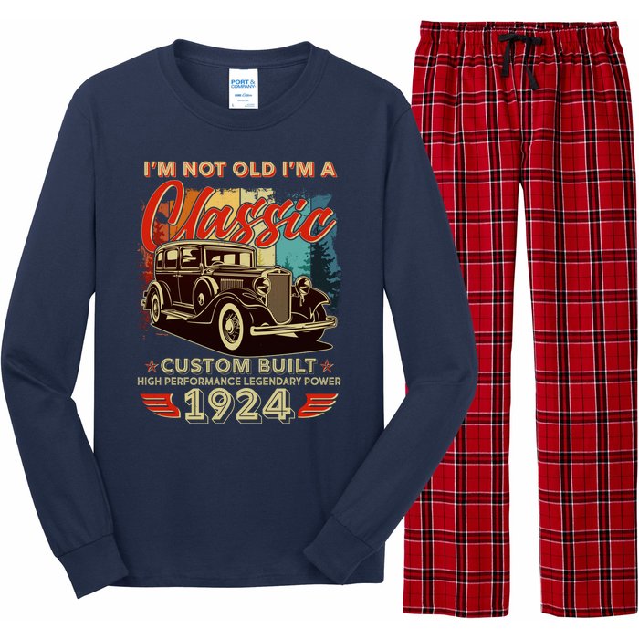 100th Birthday Im Not Old Im A Classic 1924 Custom Built Long Sleeve Pajama Set