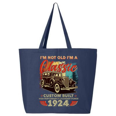 100th Birthday Im Not Old Im A Classic 1924 Custom Built 25L Jumbo Tote