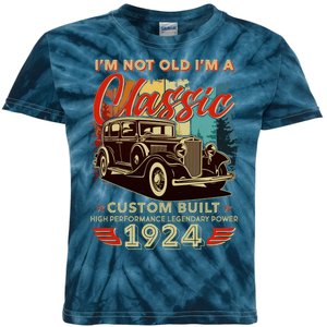 100th Birthday Im Not Old Im A Classic 1924 Custom Built Kids Tie-Dye T-Shirt