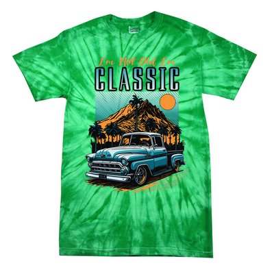 IM Not Old IM Classic Vintage Distressed Pickup Truck Tie-Dye T-Shirt