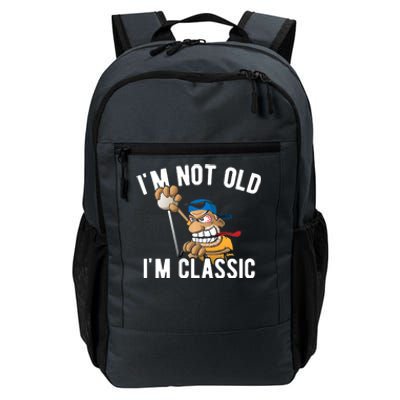 Im Not Old Im Classic Hotrod Muscle Car Cartoon Design Daily Commute Backpack