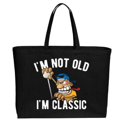 Im Not Old Im Classic Hotrod Muscle Car Cartoon Design Cotton Canvas Jumbo Tote