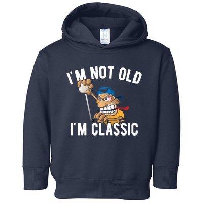 Im Not Old Im Classic Hotrod Muscle Car Cartoon Design Toddler Hoodie