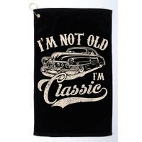 I'm Not Old I'm a Classic Funny Retro Vintage Car Lover Golf Towel
