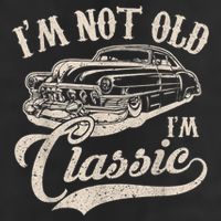 I'm Not Old I'm a Classic Funny Retro Vintage Car Lover Golf Towel