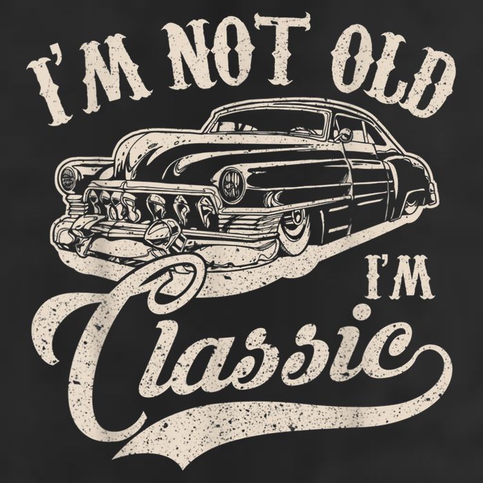 I'm Not Old I'm a Classic Funny Retro Vintage Car Lover Golf Towel