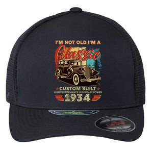 90th Birthday Im Not Old Im A Classic 1934 Custom Built Flexfit Unipanel Trucker Cap