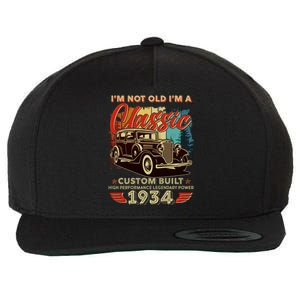 90th Birthday Im Not Old Im A Classic 1934 Custom Built Wool Snapback Cap