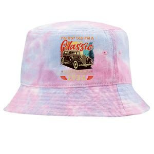 90th Birthday Im Not Old Im A Classic 1934 Custom Built Tie-Dyed Bucket Hat