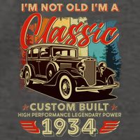 90th Birthday Im Not Old Im A Classic 1934 Custom Built Vector Backpack