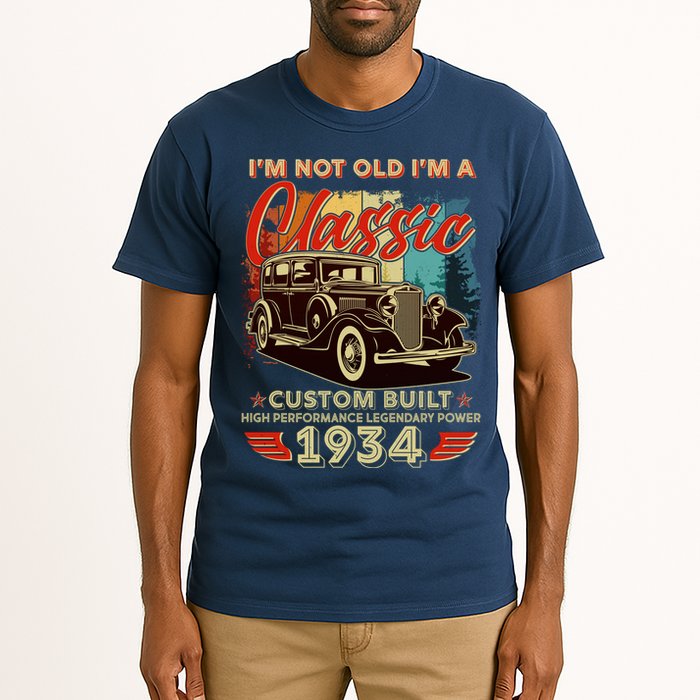 90th Birthday Im Not Old Im A Classic 1934 Custom Built Tall T-Shirt