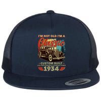 90th Birthday Im Not Old Im A Classic 1934 Custom Built Flat Bill Trucker Hat