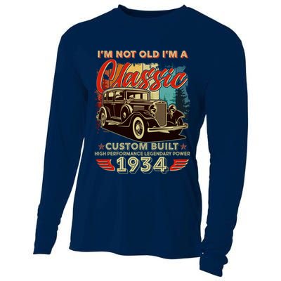 90th Birthday Im Not Old Im A Classic 1934 Custom Built Cooling Performance Long Sleeve Crew