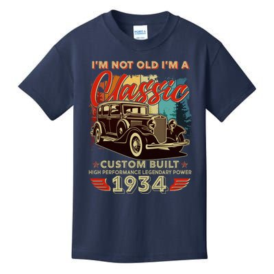 90th Birthday Im Not Old Im A Classic 1934 Custom Built Kids T-Shirt