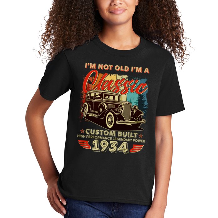 90th Birthday Im Not Old Im A Classic 1934 Custom Built Kids T-Shirt
