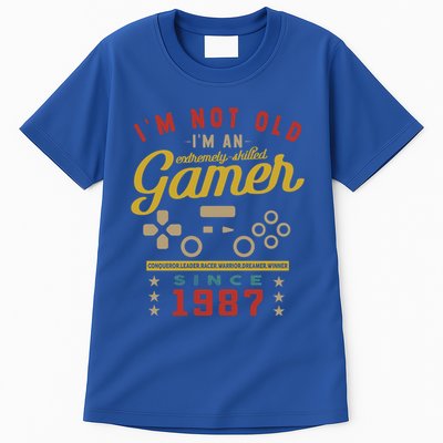 IM Not Old IM A Skilled Gamer 1987 Videogame Gaming Gift Tall T-Shirt